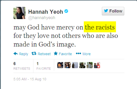 Twitterhannahyeoh may God have mercy on the racists