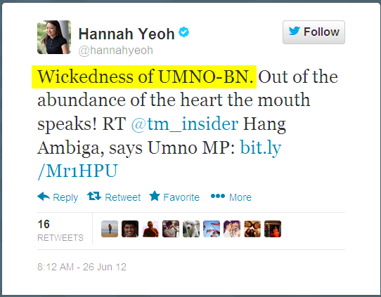 TwitterhannahyeohWickedness of UMNO-BN
