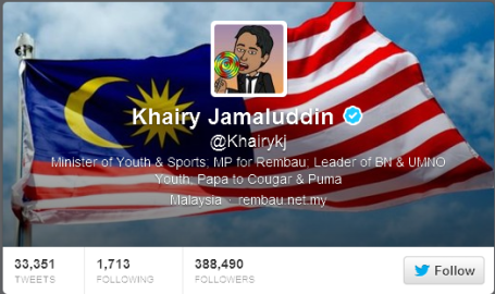 Khairy Jamaluddin (Khairykj) on Twitter