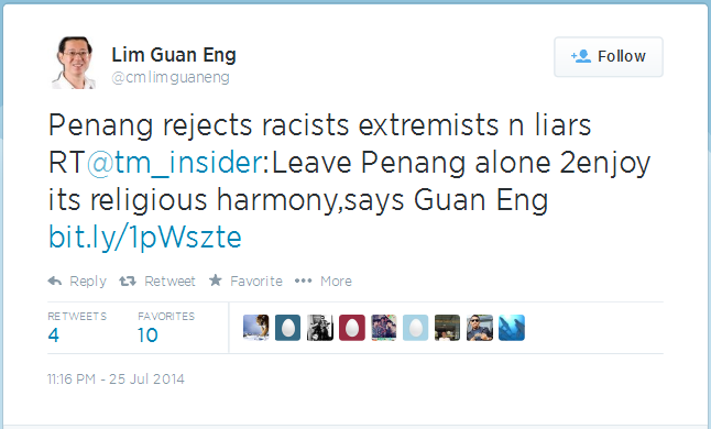 Penang rejects racists extremists