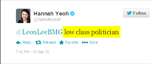 FireShot Screen Capture #045 - 'Twitter _ hannahyeoh_ @LeonLeeBMG low class politician' - twitter_com_hannahyeoh_statuses_246801183111520256