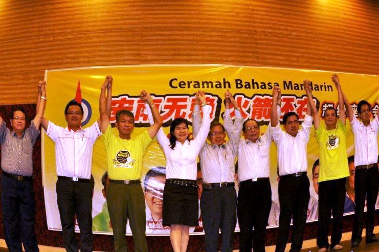 DAP leaders with Himpunan Hijau