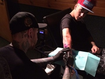 Justin-Bieber-tattoo right arm