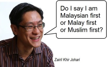 Zairil Malay First speech bubble